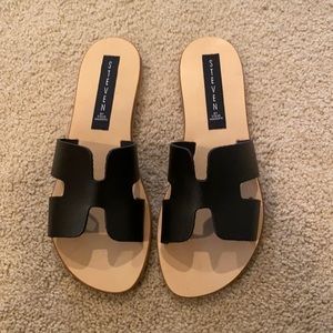 Black Steven sandal. Never been worn. Size 6